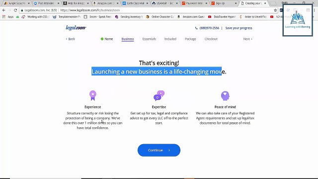 Topic#5 Legalzoom.com Amazon Busines Traning By LWE