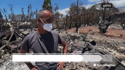 "It's gone": Lahaina residents find nothing but ashes