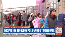Inician bloqueos de choferes en El Alto