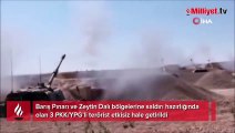 İki bölgede saldırı hazırlığı yapan PKK'lı teröristlere darbe