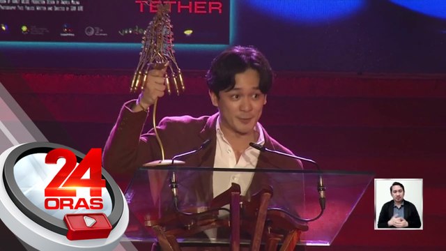 Mikoy Morales, waging Best Actor sa Cinemalaya 2023 para sa kanyang pagganap sa pelikulang Tether | 24 Oras