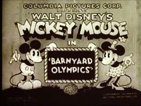 Mickey Mouse – Barnyard Olympics (1932) – original Columbia titles