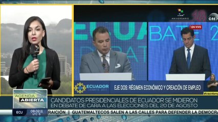 Siete candidatos ecuatorianos asistieron al debate electoral