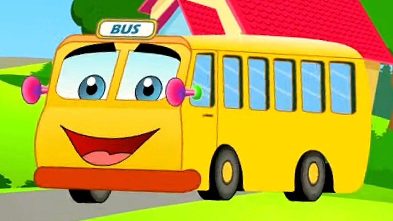 Wheels On The Bus, Vehicles Song And Nursery Rhyme For Kids