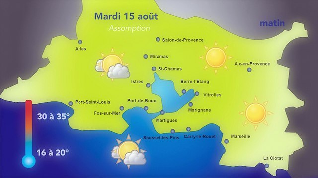 La météo de ce mardi 15 août: entre ciel voilé et soleil