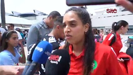 لاعبة المنتخب المغربي_ _أول مشاركة في المونديال ودزنا للدور الأول حنا فرحانين وغانزيدو نعليو الراية_