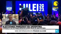 Informe desde Buenos Aires: Javier Milei sorprendió en las elecciones primarias de Argentina