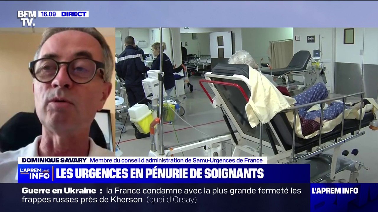 Hôpitaux en tension: "On ne peut pas laisser le système de santé, et les urgences en particulier, dans cet état pour nos patients", pour Dominique Savary (Samu-Urgences France)