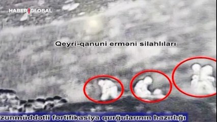 Ermenilerin yeni provokasyon hazırlığı görüntülendi