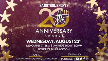 The Barstool Sports 20th Anniversary Awards Will Be Live On August 23rd