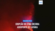 Voos do aeroporto de Catânia cancelados devido à erupção do Etna