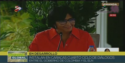 Video herunterladen: Delcy Rodríguez: Venezuela apoya la política de paz total del gobierno de Colombia