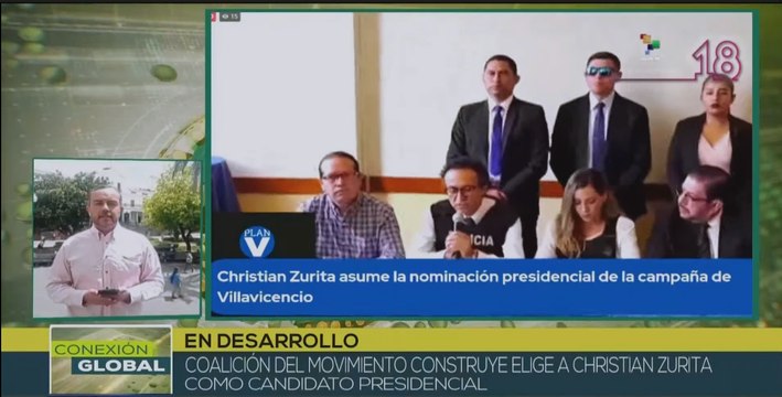 Christian Zurita reemplaza a candidato presidencial Villavicencio en Ecuador