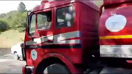 Mudurnu'da çıkan yangına erken müdahale faciayı önledi