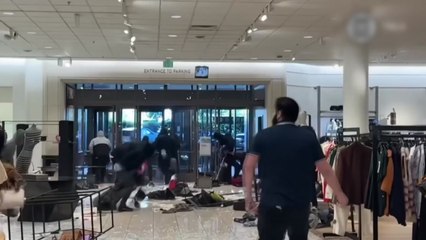 美 대도시 떼강도 잇따라...LA 백화점서 명품 약탈 / YTN