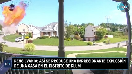 Pensilvania: así se produce una impresionante explosión de una casa en el distrito de Plum