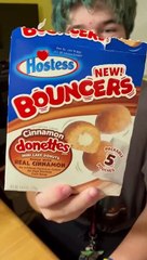 Noah tried Cinnamon BOUNCERS!!