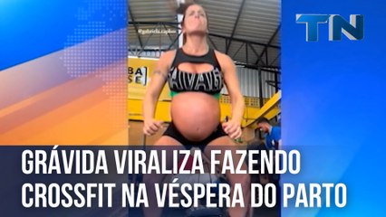Grávida viraliza fazendo crossfit na véspera do parto