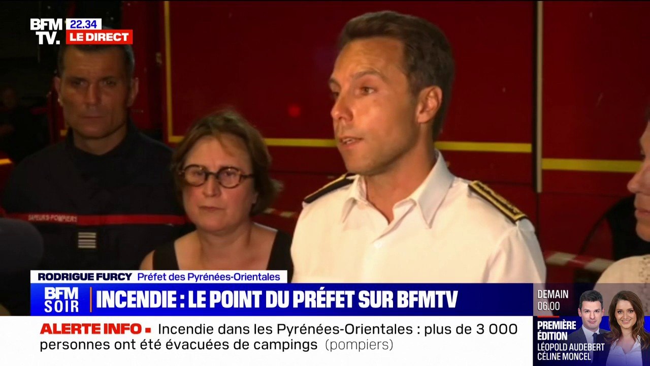 Incendie dans les Pyrénées-Orientales: "Le feu n'est pas fixé à cette heure" affirme le préfet Rodrigue Furcy
