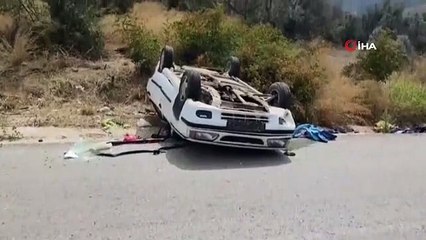 Fren tutmayınca el frenini çekti, takla attı