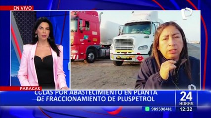 Paracas: camiones cisterna hacen largas colas para abastecerse de GLP