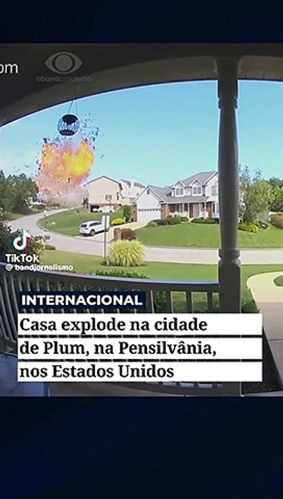 Casa explode nos Estados Unidos