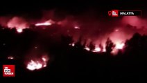 Malatya'da dağlık alanda yangın çıktı