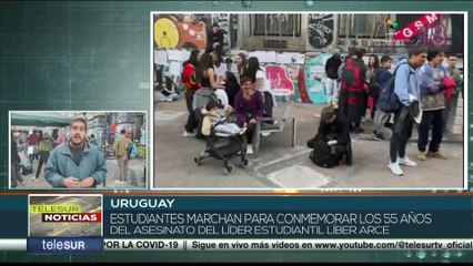 Download Video: Estudiantes uruguayos rinden homenaje a Arce el día de los Mártires Estudiantiles