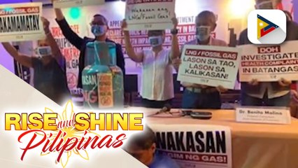 Download Video: DOH, hinamon ng isang grupo na magdeklara ng health emergency sa Batangas dahil sa LNG plants