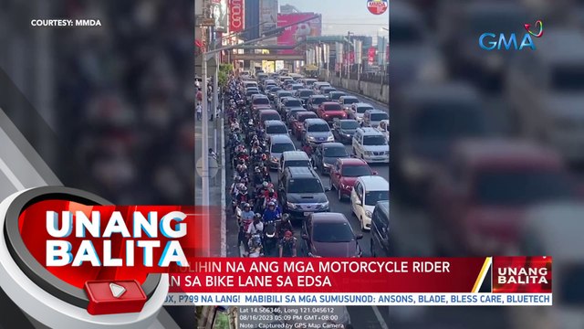 MMDA, huhulihin na ang mga motorcycle rider na dadaan sa bike lane sa EDSA| UB