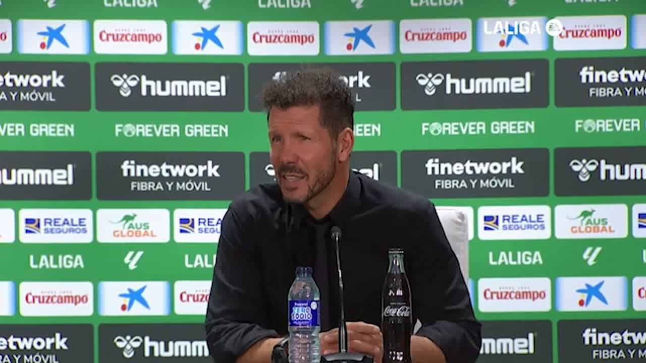 Rueda de prensa de Simeone tras el Betis vs Atlético