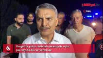 Yozgat'ta yolcu otobüsü şarampole uçtu