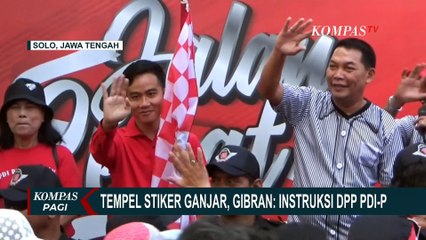 Gibran Ngaku Penempelan Stiker Ganjar Pranowo Instruksi DPP PDIP