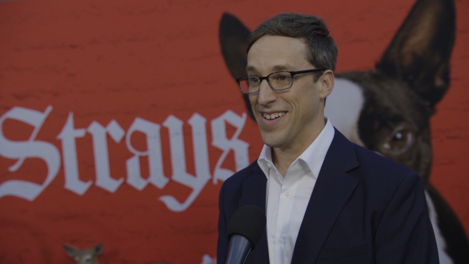⁣Strays Director Josh Greenbaum Strays LA Special Screening Interview Part 1