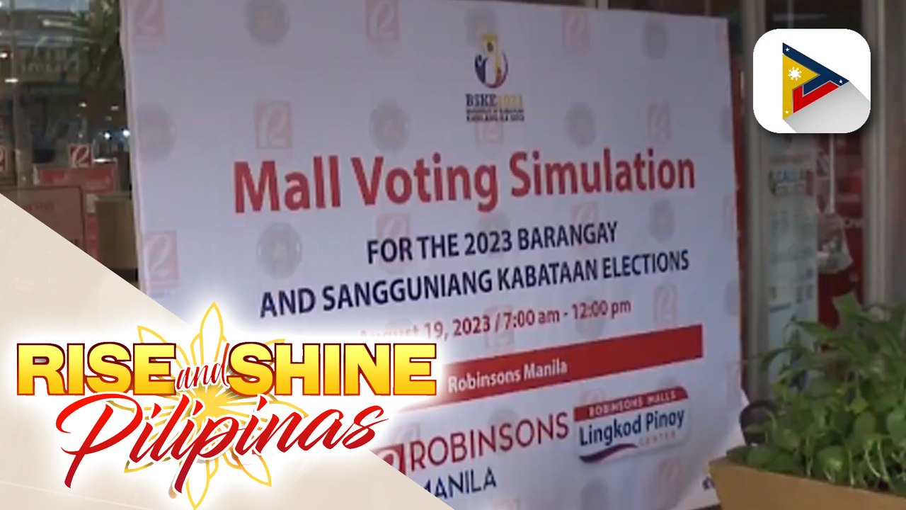 Comelec, nagsagawa ng mall voting and counting simulation exercise