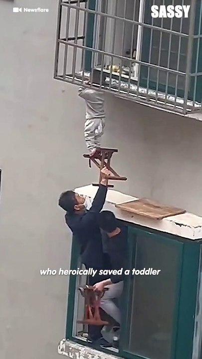 Toddler Dangling From Window Is Saved