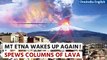 Italy: Mt Etna erupts once again forcing Catania airport to shut down temporarily |Oneindia News