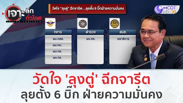 วัดใจ 'ลุงตู่' ฉีกจารีต...ลุยตั้ง 6 บิ๊ก ฝ่ายความมั่นคง | เจาะลึกทั่วไทย (15 ส.ค.66)