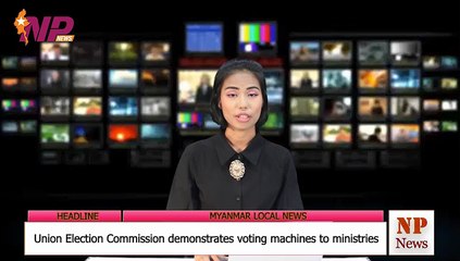 Union Election Commission demonstrates voting machines to ministries