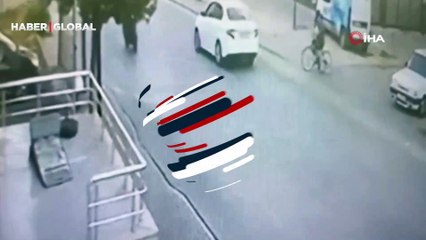 Park halindeki otomobiller böyle kurşunlandı