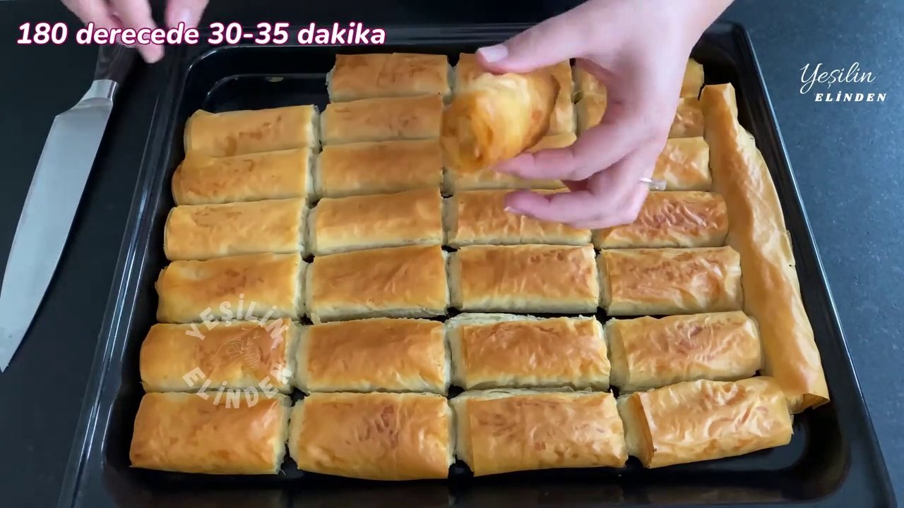 İnanılmaz Derecede KOLAY VE HIZLI ❗ Hayatımda Yaptığım En Lezzetli En Kolay Tarif❗Çıtır Rulo Börek