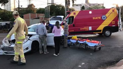Forte colisão de trânsito mobiliza Siate no Centro