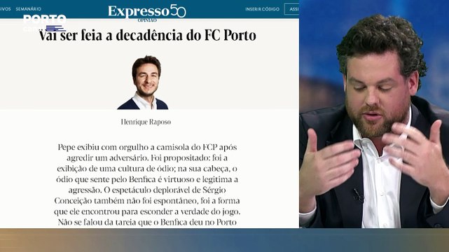 Pedro Bragança: A geração de Henrique Raposo é uma espécie de lesados de Pinto da Costa