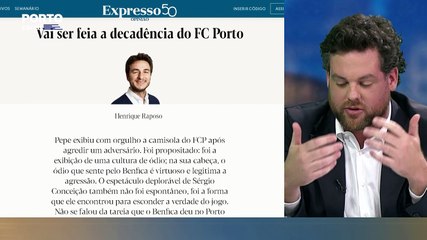 Pedro Bragança: "A geração de Henrique Raposo é uma espécie de lesados de Pinto da Costa"