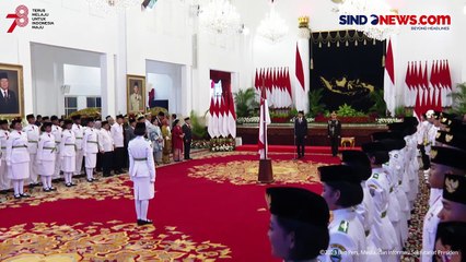 Ucapkan Ikrar Putra Indonesia, Presiden Jokowi Kukuhkan Paskibraka Nasional