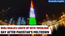 Indian flag displayed at Burj Khalifa after Pakistani flag wasn’t displayed on time | Oneindia News