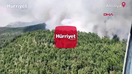 Antalya'nın Akseki ilçesinde orman yangını