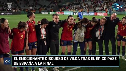 El emocionante discurso de Vilda tras el épico pase de España a la final