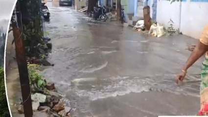 తూర్పుగోదావరి జిల్లా: భారీ వర్షం... ప్రాంతాలు జలమయం