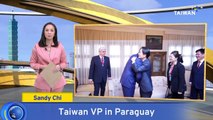 Taiwan Vice President Lai Ching-te Meets Paraguay President-Elect Santiago Peña